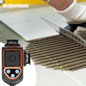 Zestaw Poziomica laserowa Heckermann DS029 + Tripod + Okulary + Tarcza + Bateria 5