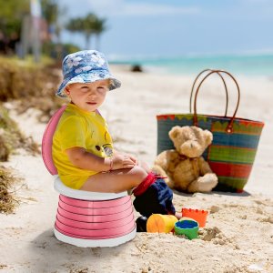 Składany nocnik turystyczny dla dzieci Heckermann Toaleta turystyczna Różowy 6