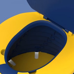 Składany nocnik turystyczny dla dzieci Heckermann Toaleta turystyczna Niebieski 2