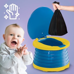 Składany nocnik turystyczny dla dzieci Heckermann Toaleta turystyczna Niebieski 4