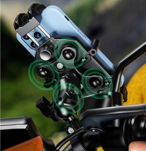 Extremestyle R19 Antywibracyjny Uchwyt Motocyklowy Na Telefon Z Kulką 7