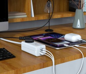 Ładowarka Sieciowa Gan Evo 65W 2 Xusb-C+Usb+230V 14