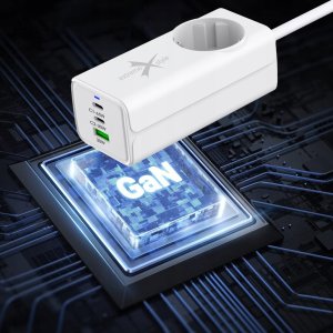 Ładowarka Sieciowa Gan Evo 65W 2 Xusb-C+Usb+230V 7