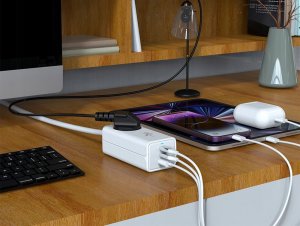 Ładowarka Sieciowa Gan Evo 65W 2 Xusb-C+Usb+230V 8