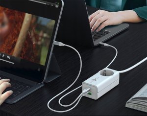 Ładowarka Sieciowa Gan Evo 65W 2 Xusb-C+Usb+230V 9