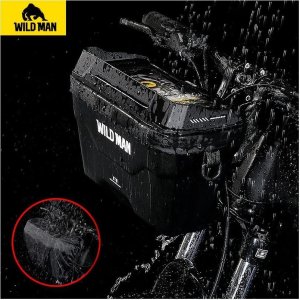 WILDMAN sakwa rowerowa na kierownicę na zamek XT8 3L czarna 5