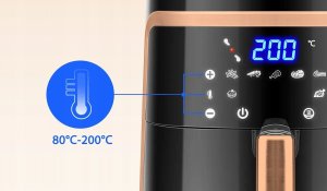 Frytkownica Beztłuszczowa Ava Gold 7L 1900W Air Fryer Xl Frytownica Lcd 8