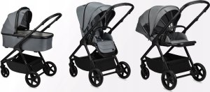 Wózek Spacerowy Gondola 2W1 - Momi Giselle Szary - Adaptery Torba Akcesoria 2
