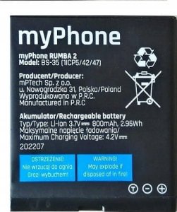 Nowa Bateria Oryginalna Myphone Rumba 2 Bs-35 2
