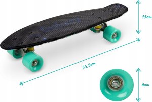 Deskorolka Dla Dzieci Fiszka - Qkids Galaxy - Antypoślizgowa Kauczuk Abec-7 3