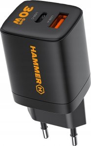 Ładowarka Sieciowa Hammer 30W Pd Usb Typ-C Rapidcharge Duo 5