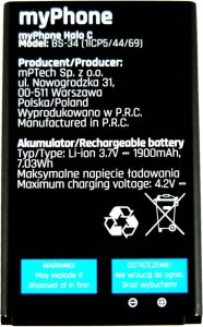 myPhone Bateria Do Myphone Halo C 1900Mah Bs-34 2