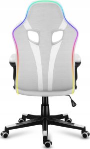 Fotel Huzaro Force 2.5 White RGB Mesh 3