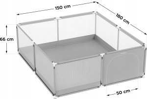 Kojec Dziecięcy Bezpieczny Dla Dzieci Tulano Cozy 28 180 X 200Cm 9