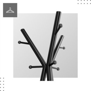 Stojak Na Ubrania Stalowy Wieszak Stojący Mark Adler Host 3.0 Black 4