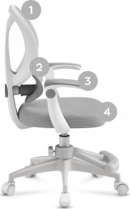 Fotel Obrotowy Krzesło Dla Dzieci Młodzieży Mark Adler Junior 4.5 Grey 10