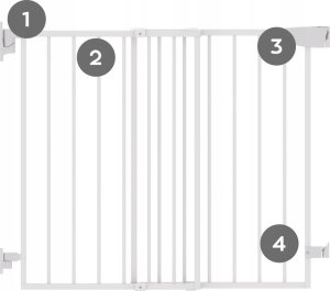 Barierka Zabezpieczająca Schody Drzwi Tulano Guardian 1.0 White 3