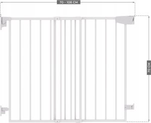 Barierka Zabezpieczająca Schody Drzwi Tulano Guardian 1.0 White 6