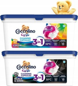 Zestaw 2X 27 Prań Coccolino Care Color Kapsułki 3W1 Do Kolorowych I Czarnych Tkanin 1