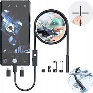 ENDOSKOP KAMERA INSPEKCYJNA 1920P HD DO TEL Android iOS 9LED 5m 7.9mm IP67 1
