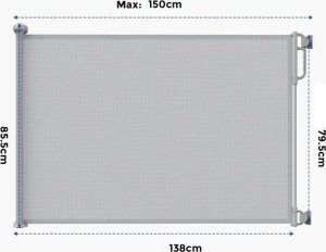 Momcozy BG019 | Bramka zabezpieczająca dla niemowląt | 140 cm 1