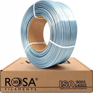 Filaments PLA Silk Silver 1.75mm 1kg Rosa3D 2