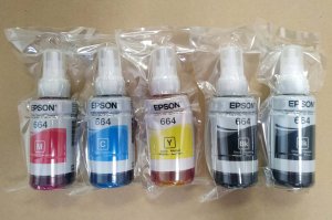 Tusz Epson T664 4 x 70ml CMYK komplet oryginał 2