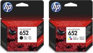 Tusz HP 652 F6V24AE 5ml + F6V25AE 6ml CMYK Oryginał komplet 1