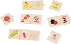 VIGA Zestaw Puzzli Odkrywaj Związki Między Naturą a Jedzeniem 1