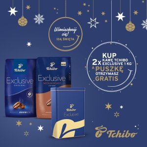 Tchibo Zestaw Kawy Ziarnistej 1kg + 1kg Puszka Gratis 1