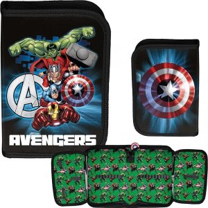 Piórnik Avengers Szkolny Otwierany Rozkładany Thor Hulk [AV23DD-P001BW] 1