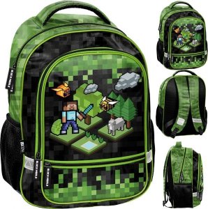 Minecraft Plecak Szkolny Piksele Gamer Game Gra Paso [PP23XL-260] 1