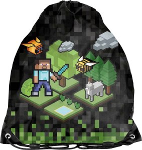 Uniwersalny Worek na w-f Kapcie Obuwie Minecraft Gamer [PP23XL-712] 1