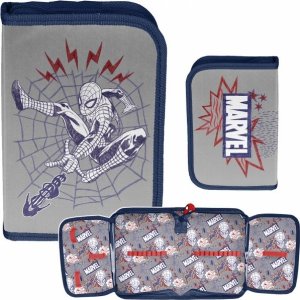 Jednokomorowy Rozkładany Piórnik Marvel SPIDERMAN Szkolny do Podstawówki Chłopięcy do klas 1-4 1