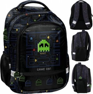 PAC-MAN PLECAK SZKOLNY DO PODSTAWÓWKI DO 1 KLASY GAMER GAMING DLA CHŁOPAKA 1