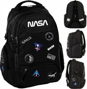 NASA NOWOCZESNY PLECAK SZKOLNY CZARNY BEUNIQ MŁODZIEŻOWY DLA CHŁOPAKOW 1