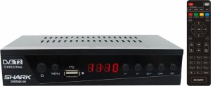 Tuner dekoder telewizyjny DVBT-T2/HEVC SHARK 1