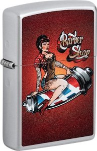 Zippo Zapalniczka ZIPPO BARBER SHOP PIN-UP DESIGN 60007026 2