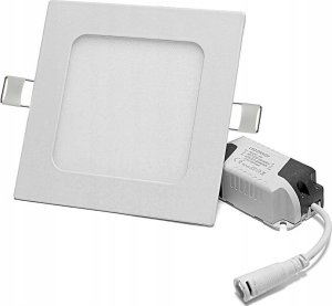 PANEL LED PODTYNKOWY PLAFON SUFITOWY KWADRAT 6W B.ZIMNA 1