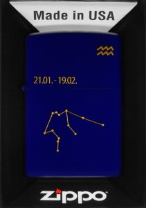 Zapalniczka ZIPPO ZODIAC AQUARIUS DESIGN wodnik 60006942 1