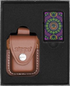 Zestaw ZIPPO Zapalniczka CANNABIS PATTERN Prezentowy No2 1