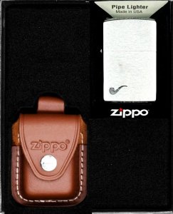 Zestaw ZIPPO Zapalniczka PIPE CHROME BRUSHED Prezentowy No2 1