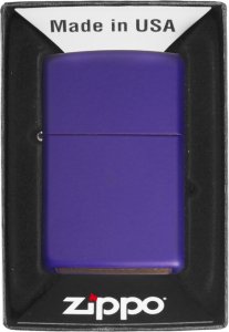 Zestaw ZIPPO Zapalniczka REG PURPLE MATTE Prezentowy No1 2