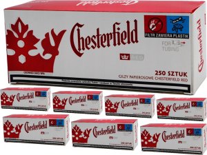 Gilzy papierosowe CHESTERFIELD RED 250szt X 8 1