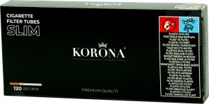 Gilzy papierosowe KORONA SLIM 120szt 1