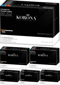 Gilzy papierosowe KORONA SLIM 500szt X 6 1