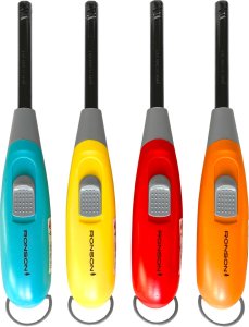 Zapalarka RONSON BOOMERANG RED do gazu do kominka pieca do grilla 3