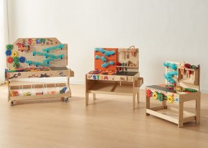 MASTERKIDZ Drewniany Warsztat XXL Montessori STEM z Narzędziami 12