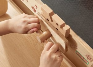 MASTERKIDZ Drewniany Warsztat XXL Montessori STEM z Narzędziami 13