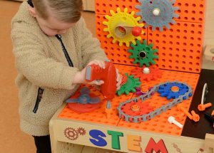 MASTERKIDZ Drewniany Warsztat XXL Montessori STEM z Narzędziami 6
